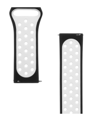 Tactical 712 Double Silicone Band 22mm Black/White