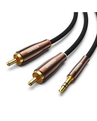 UGREEN AV170 2x RCA cable (Cinch) jack 3.5mm, 5m (black)