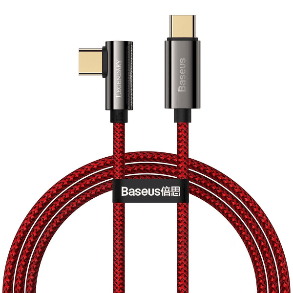 Cable USB-C to USB-C Baseus Legend Series, PD, 100W, 1m (red)