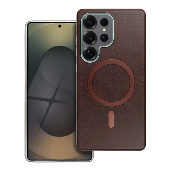 Чехол Fusion Gentalman Mag cover для Samsung S942 Galaxy S26 | MagSafe | коричневый