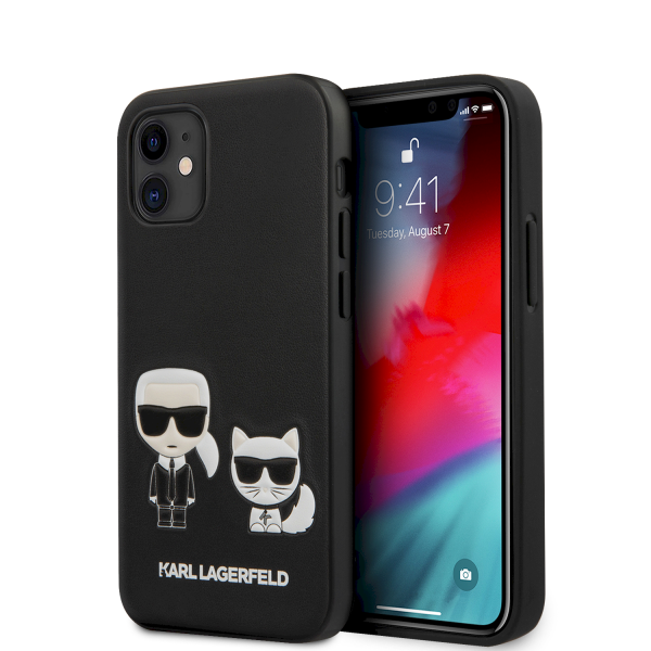 Обложка книги «KLHCP12SPCUSKCBK Karl Lagerfeld PU Karl &Choupette Cover for iPhone 12 mini 5.4 Black»