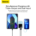 Baseus Qpow power bank 10000mAh built-in Lightning 20W Quick Charge cable SCP AFC FCP blue (PPQD020003)