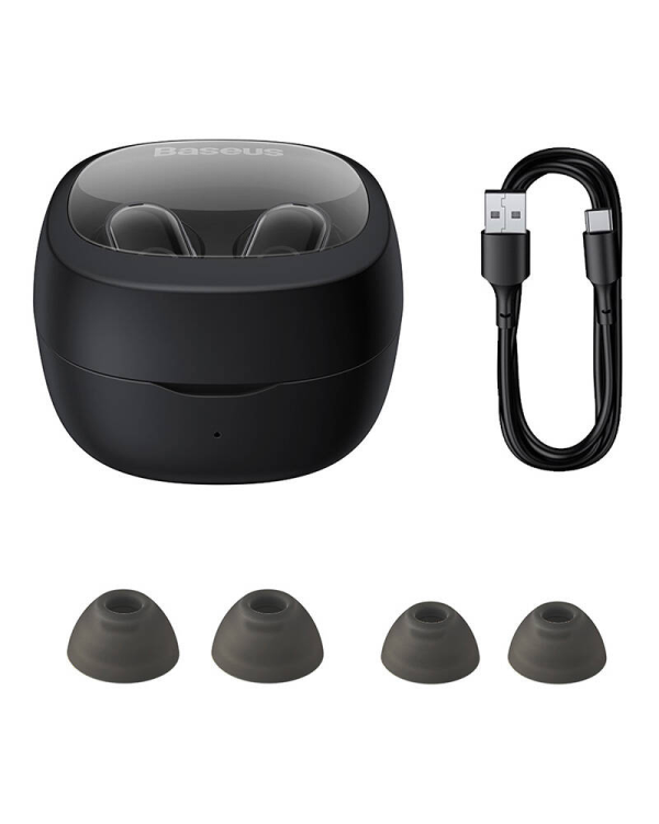Беспроводные наушники Baseus Bowie WM02 TWS, Bluetooth 5.0 (черный) OS