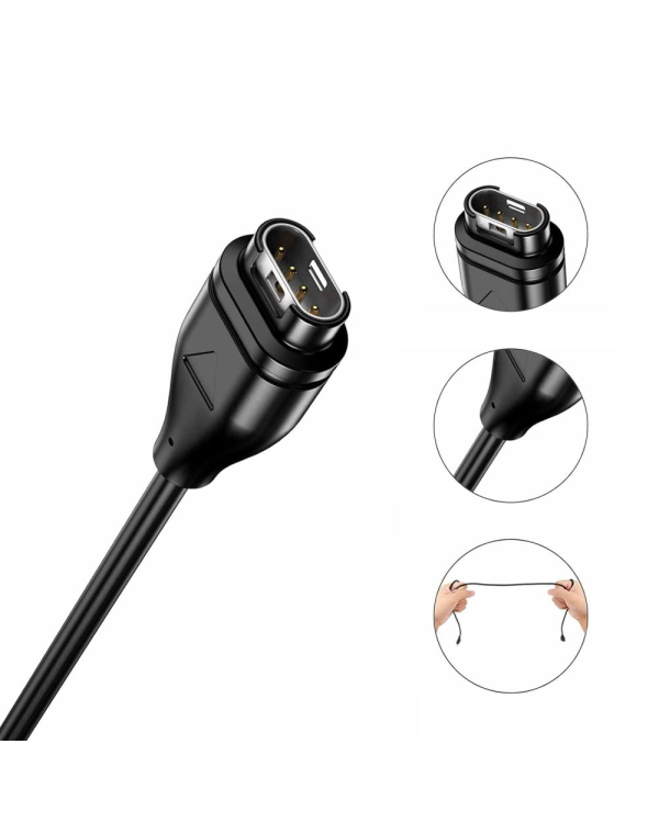 Дополнительное изображение книги «TECH-PROTECT MC04 ULTRABOOST CHARGING TYPE-C CABLE 100CM GARMIN WATCH BLACK»