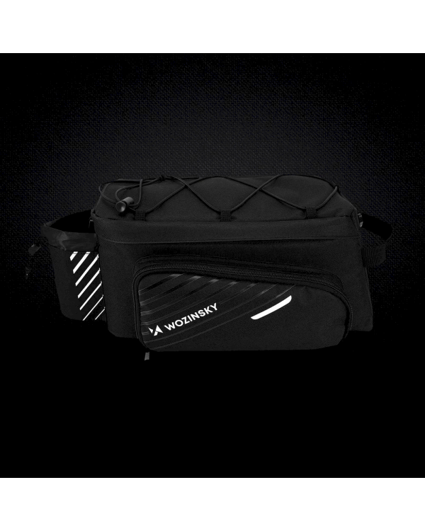 Дополнительное изображение книги «Wozinsky Bicycle Bike Pannier Bag Rear Trunk Bag with Shoulder Strap 9L black (WBB22BK)»