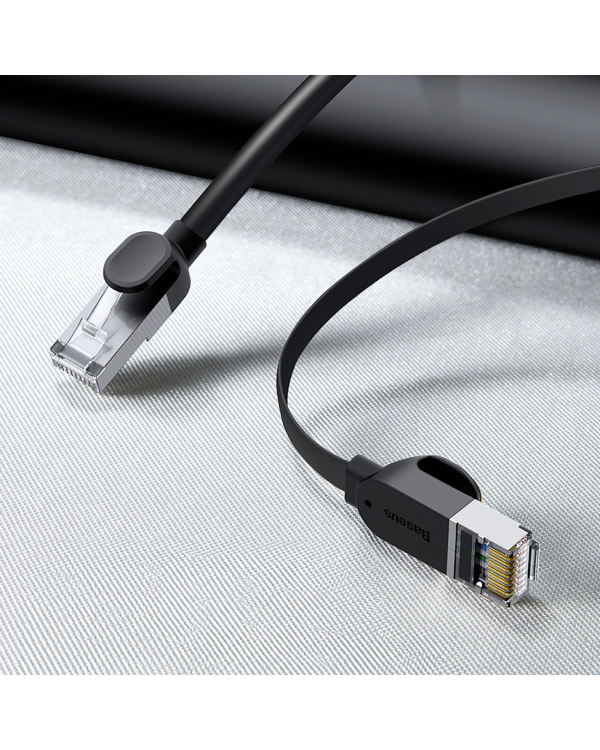 Дополнительное изображение книги «Baseus Cat 6 UTP Ethernet RJ45 Кабель плоский 1 м черный»
