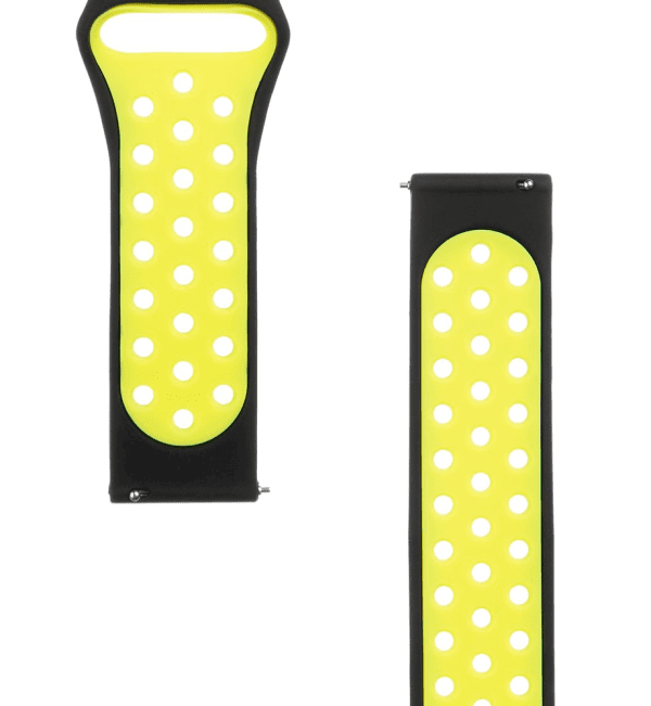 Обложка книги «Tactical 195 Double Silicone Band 20mm Black/Yellow»