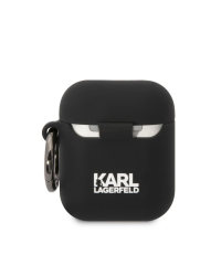 Karl Lagerfeld and Choupette Silicone Case for Airpods 1/2 Black