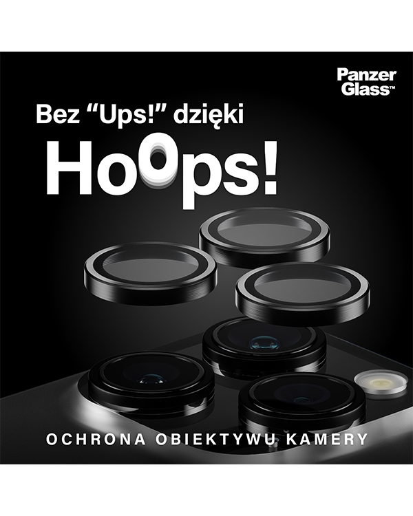 Дополнительное изображение книги «PanzerGlass Hoops Camera iPhone 15 Pro 6.1" | 15 Pro Max 6.7" czarny|black 1139 camera lens protector hoop optic rings»
