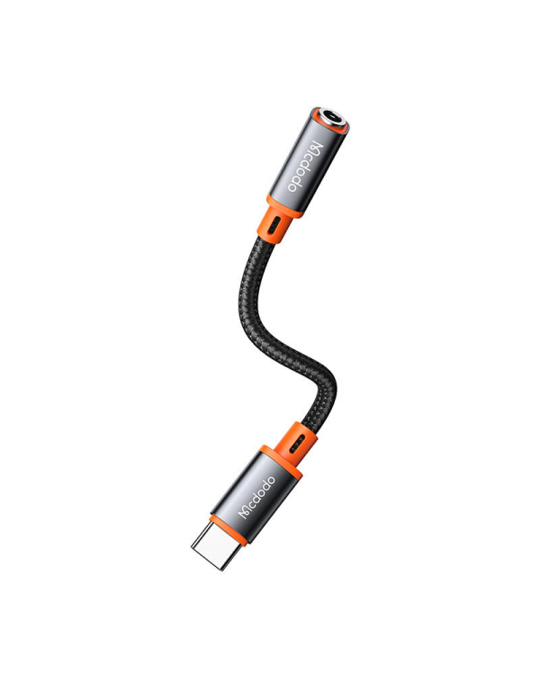 USB-C to AUX mini jack 3.5mm audio adapter Mcdodo CA-7561, DAC, 0.11m (black)