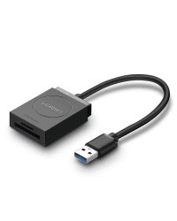 UGREEN USB Adapter Card Reader SD, microSD (black)