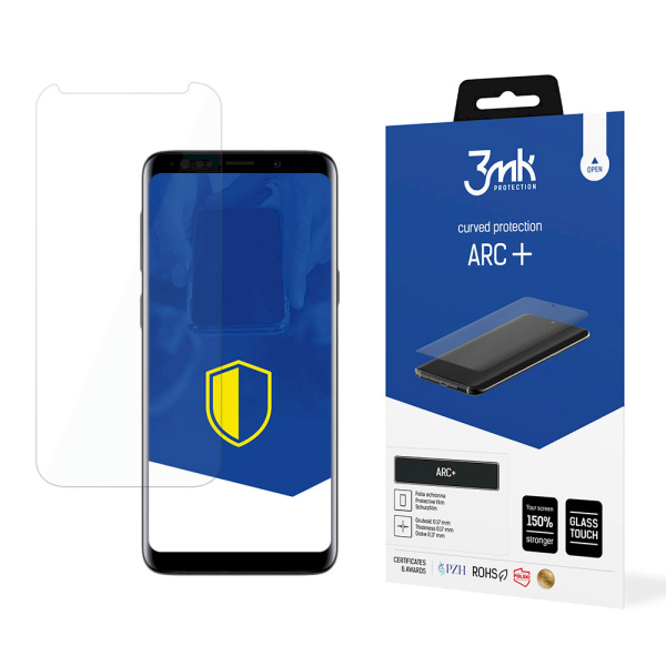 Обложка книги «Samsung Galaxy S9 Plus - 3mk ARC+ screen protector»