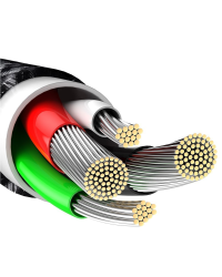 Baseus Tungsten Gold Cable USB to iP 2.4A 1m (черный)