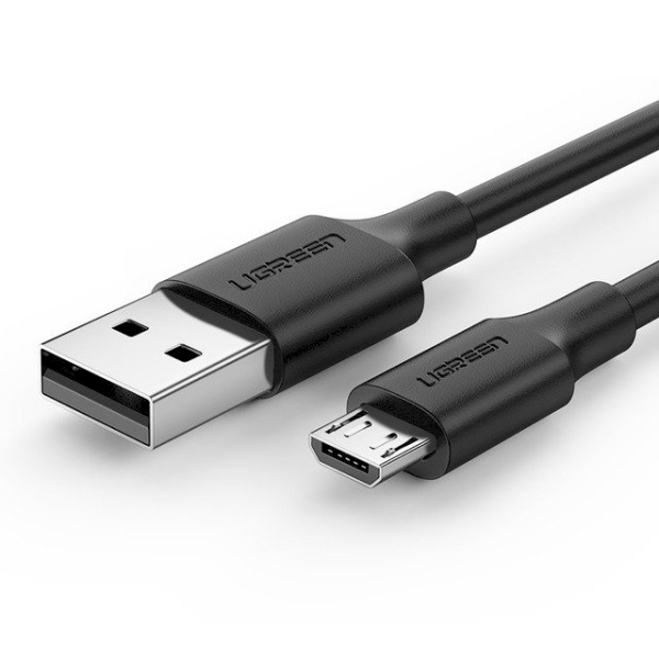 Cable USB to Micro USB UGREEN, QC 3.0, 2.4A, 2m (black)