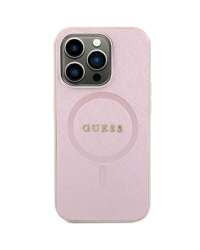 Guess GUHMP15SPSAHMCP iPhone 15 6.1" różowy|pink hardcase Saffiano MagSafe