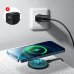 Joyroom wireless Qi charger 15 W for iPhone (MagSafe compatible) + USB Type C cable blue (JR-A28)