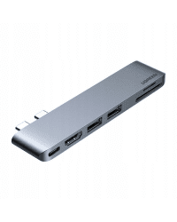 6-in-1 Adapter UGREEN CM380 USB-C Hub for MacBook Air / Pro (gray)