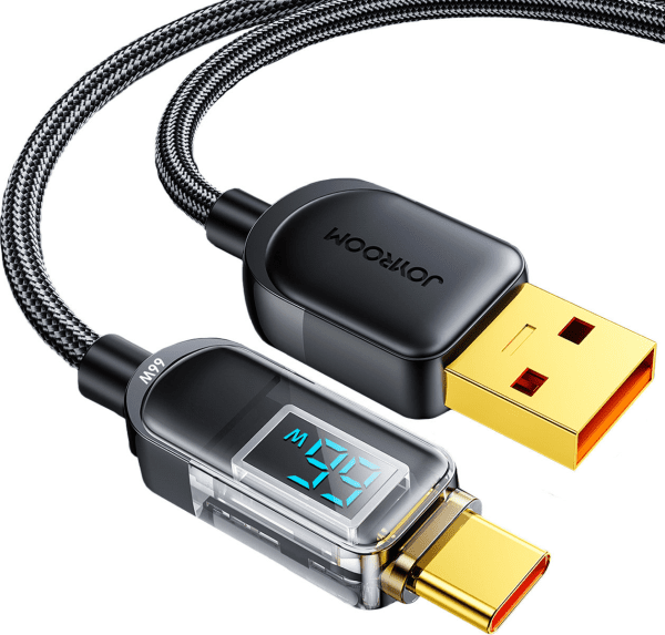 Joyroom USB кабель - USB C 66W для быстрой зарядки и передачи данных 1,2 м черный (S-AC066A4)