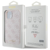 Guess GUHCP15SG4GFPI iPhone 15 6.1" różowy|pink hard case 4G Metal Gold Logo