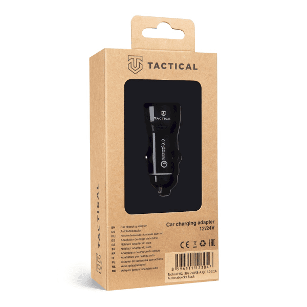 Обложка книги «Tactical YSL-399 2xUSB-A QC 3.0 3.1A Car Charger Black»