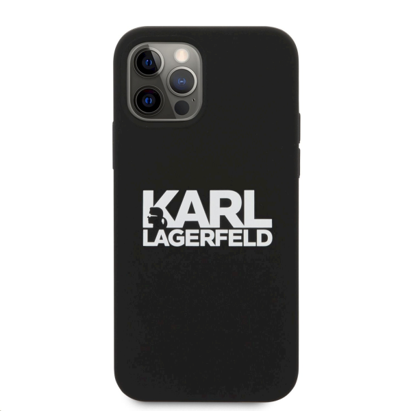 Обложка книги «KLHCP12LSLKLRBK Karl Lagerfeld Stack White Logo Silicone Case for iPhone 12 Pro Max 6.7 Black»