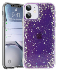 Fusion Glue Glitter силиконовый чехол для Samsung A326 Galaxy A32 5G фиолетовый