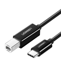 Printer Cable USB-C 2.0 to USB-B UGREEN US241, 1m (black)