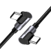 Обложка книги «USB-C to USB-C Angled Cable UGREEN US323, PD, 3A 60W, 2m (Black)»