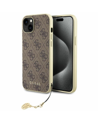 Guess GUHCP15MGF4GBR iPhone 15 Plus 6.7" brązowy|brown hardcase 4G Charms Collection