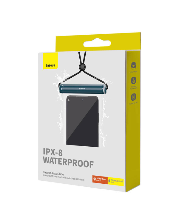 Waterproof phone case Baseus AquaGlide with Cylindrical Slide Lock (blue)