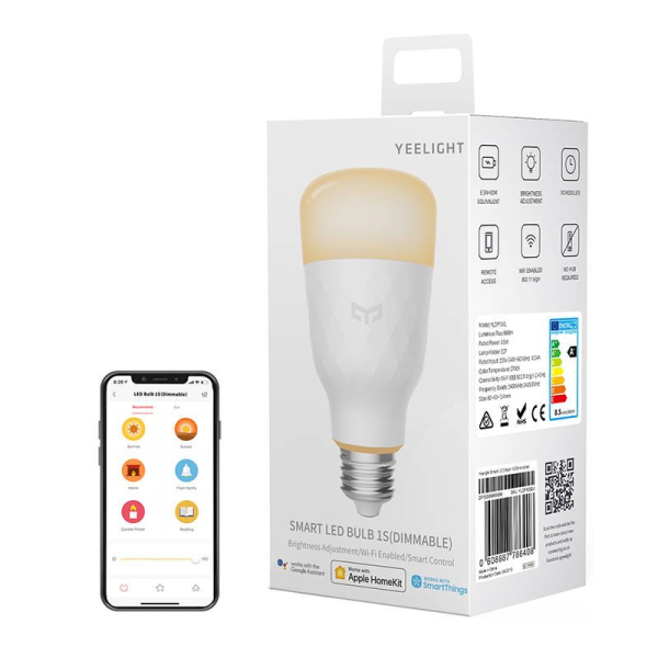 LED Yeelight Smart Bulb 1S Dimmable (White) - E27
