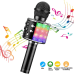 Goodbuy LED караоке-микрофон с динамиком bluetooth / 5W / aux / голосовой модулятор / USB / Micro SD черный