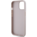 Guess Leather 4G Triangle Strass case for iPhone 15 - pink