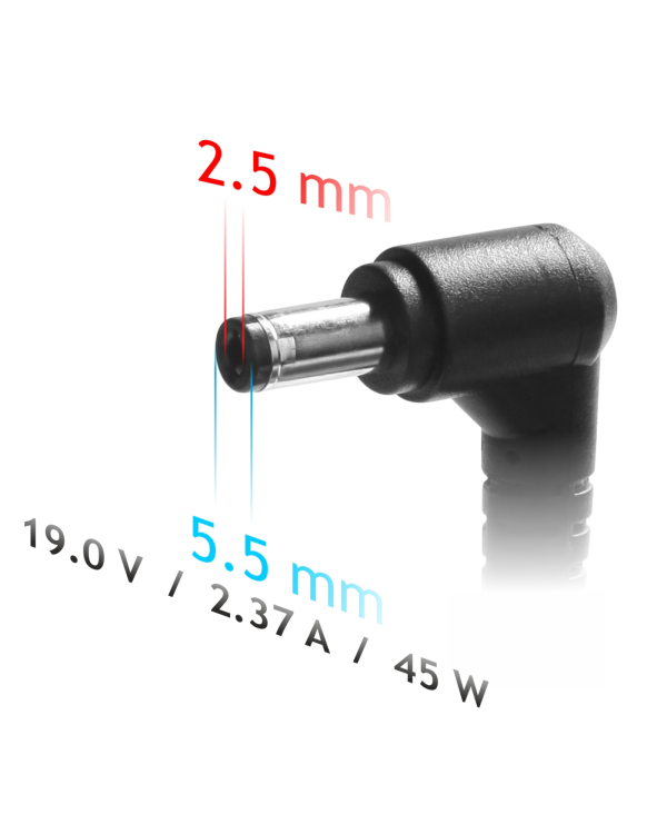 Питание AK-ND-61 19V | 2.37A 45W 5.5 x 2.5 mm