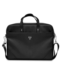 Guess SaffianoTriangle Logo Computer Bag 15|16" Black