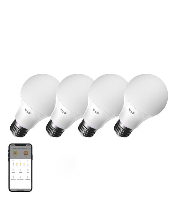Yeelight E27 умная лампа W4 (диммируемая) - 4 шт.