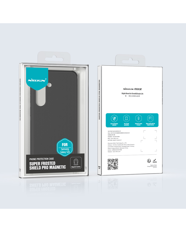 Магнитная задняя крышка Nillkin Super Frosted PRO для Samsung Galaxy S24 черный