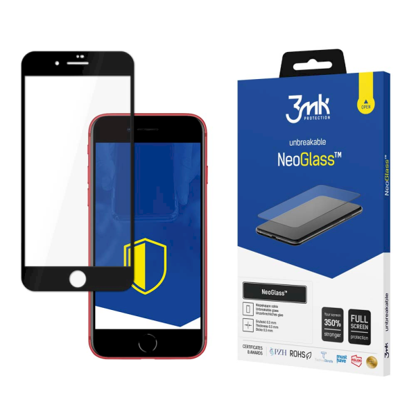 Обложка книги «Apple iPhone 7/8 Black - 3mk NeoGlass™ screen protector»