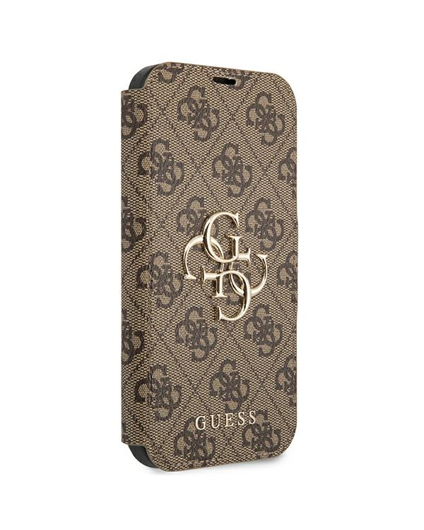 Guess GUBKP13X4GMGBR iPhone 13 Pro Max 6,7" |коричневый магнитный чехол 4G Big Metal Logo