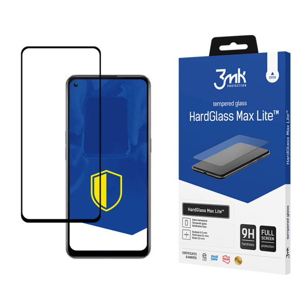 Обложка книги «Oppo K9 5G Black - 3mk HardGlass Max Lite™ screen protector»