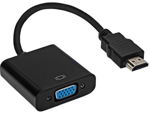 Fusion HDMI (19pin) to VGA (15pin) Adaptor Black
