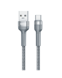 REMAX Jany Data USB - USB Typ C Cable Power Delivery 100 W 5 A 1 m silver (RC-170)