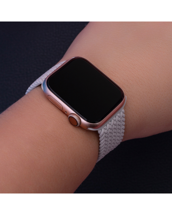Эластичный ремешок XS для Apple Watch 42|44|45 мм длиной 135 мм светло-серый