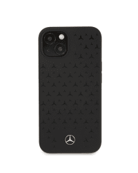 MEHCP13SSIPBK Mercedes Liquid Silicone Case for iPhone 13 Mini Black