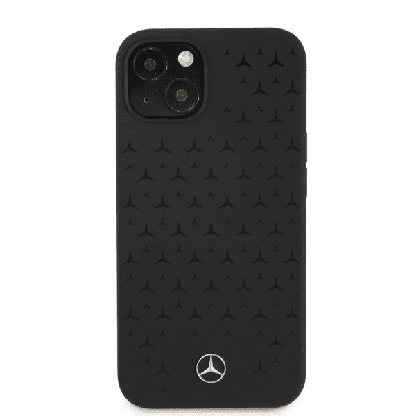 Обложка книги «MEHCP13SSIPBK Mercedes Liquid Silicone Case for iPhone 13 Mini Black»