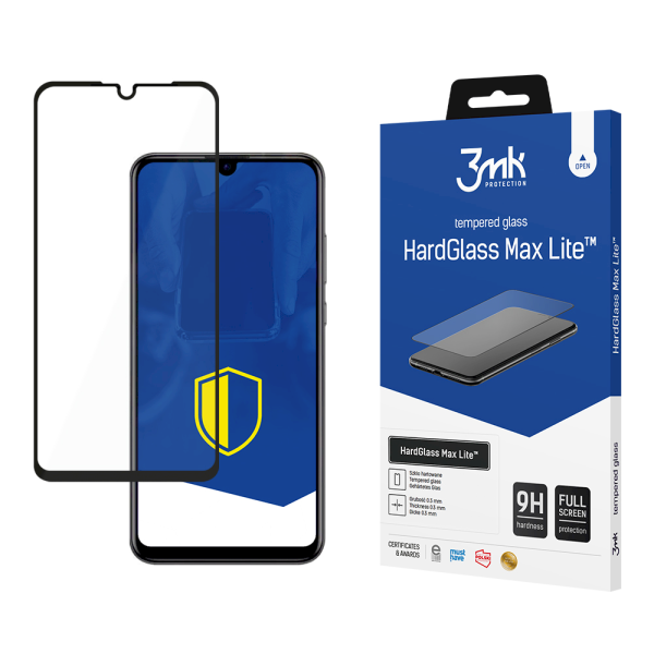 Обложка книги «Huawei P30 Black - 3mk HardGlass Max Lite™ screen protector»