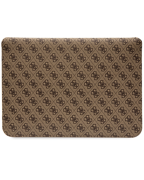 Guess Sleeve GUCS14PS4SGW 14" brown|brown 4G Stripe Metal Logo