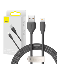 Baseus Jelly кабель USB Lightning, 2,4A, 1,2м (черный)