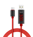 Кабель Fusion USB-C с ЖК-экраном и вольт-амперным детектором красный