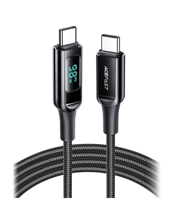 Acefast cable USB Type C - USB Type C 2m, 100W (20V | 5A) black (C6-03 Black)